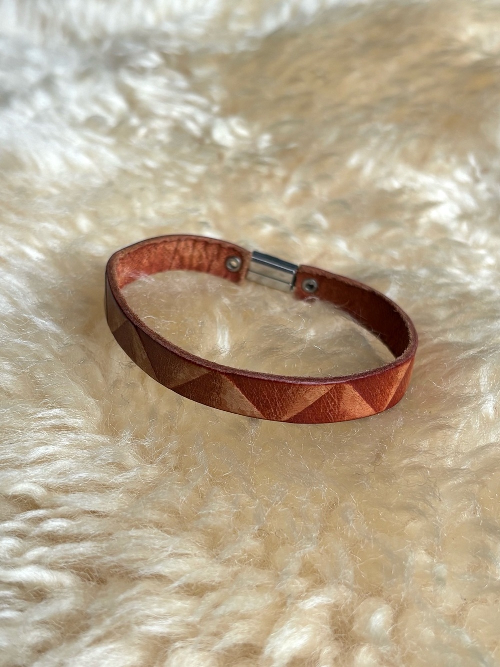 Stamped Leather Bracelet